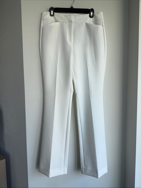 White House Black Market Pants - White House Black Market White Tailored Straight-Leg Trousers, Size 8